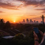 matahari terbenam hari ini