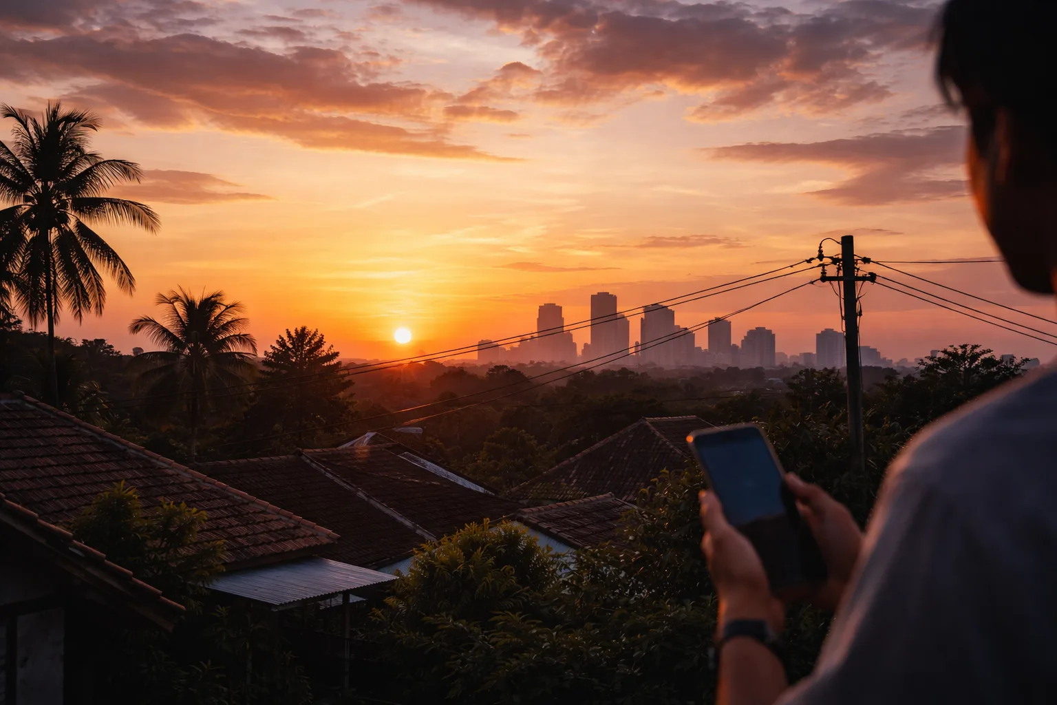 matahari terbenam hari ini